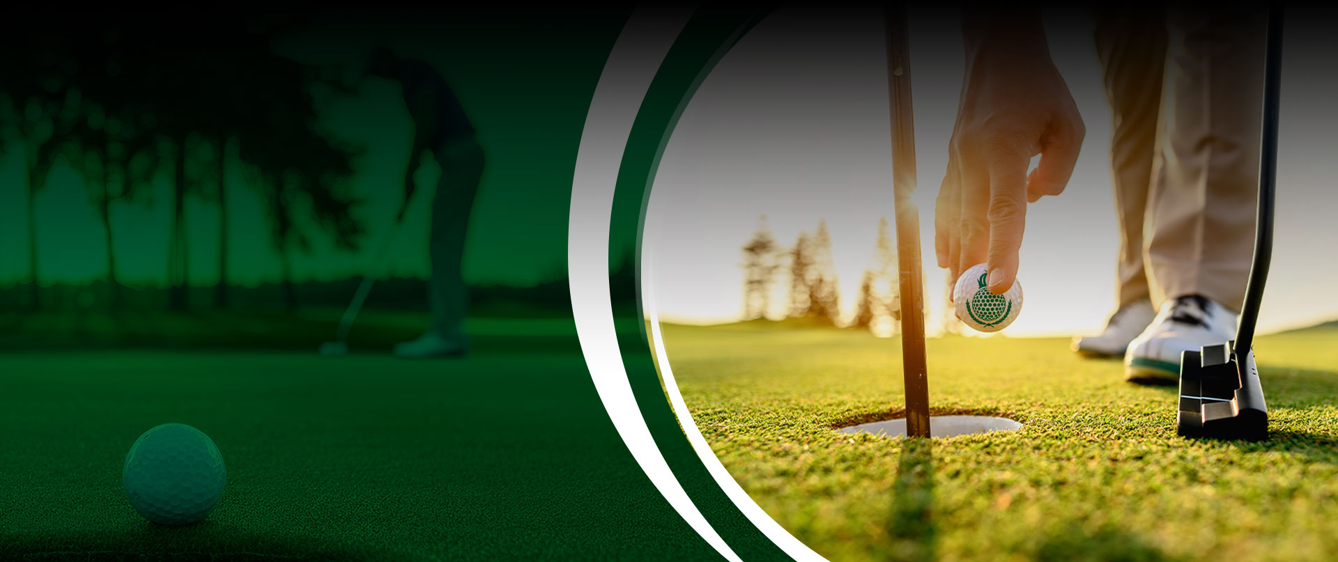 background banner golf in rome